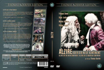 DVD cover of Alzire or the New Continent